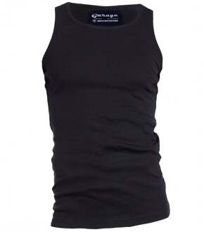 401 - Singlet 1-pack Semi Body Fit Singlet Zwart - XL