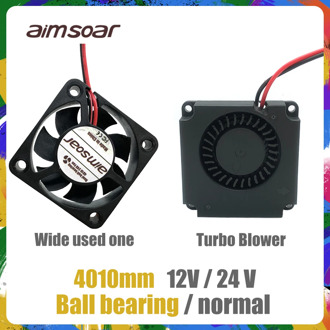 4010 fan 12v 24v ender 3 fan 40mm fan 2 pin oil fan dual ball bearing cooler cooling fan 3d printer parts 4010 40*40*10mm