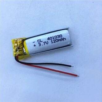 401030 401230 3.7V 120Mah Oplaadbare Li-On Lithium Cellen Polymeer Batterij Lipo Batterijen Voor MP3 MP4 Gps speelgoed Bluetooth