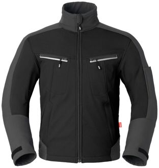 40145 Softshell Zwart/Charcoal Grijs maat XXL