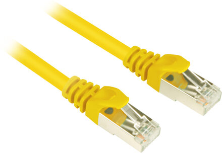 4044951014750 - Netwerkkabel - RJ45 - 25 cm - Geel