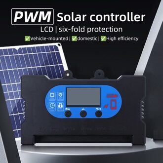 40A Solar Charge Controller 12V/24V Solar Panel Intelligent Regulator with Dual USB / Type-C Ports OLED Display PWM Solar Panel Charge Controller