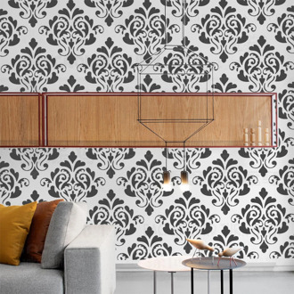 40cm 60cm Stencil Stencils For Walls Large Paint Big Tile Furniture Damask Luxury Retro Vintage Flourish Rococo Baroque S027