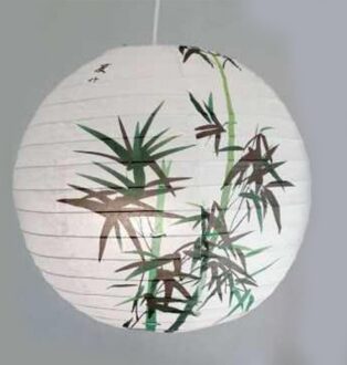 40Cm Bamboe Ronde Papieren Lantaarn Lampenkap Chinese Oosterse Stijl Licht Restaurant Wedding Party Home Decor Jaar deco