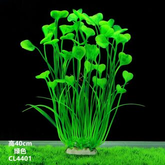 40Cm Grote Aquarium Landschap Kunstmatige Plastic Gras Nep Waterplanten Flores Artificiales Voor Thuis Aquarium Landschap Decor groen
