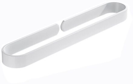 40Cm Handdoekenrek Enkele Staaf Badkamer Hanger Handdoek Bar Handdoek Hanger Badkamer Opslag Accessoires wit