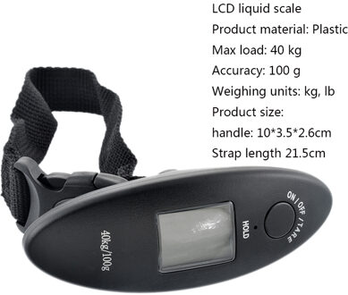40Kg/100G Lcd Digitale Elektronische Schaal Bagage Schaal Draagbare Reizen Koffer Zak Opknoping Schaal Gewicht Balans Handheld Oranje