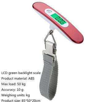 40Kg/100G Lcd Digitale Elektronische Schaal Bagage Schaal Draagbare Reizen Koffer Zak Opknoping Schaal Gewicht Balans Handheld Paars