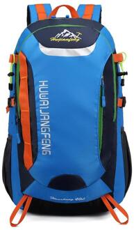 40L Waterdichte Rugzak Sport Bag Voor Wandelen Reizen Bergbeklimmen Rotsklimmen Trekking Camping Tassen Voor Vrouwen Mannen Mochila blauw