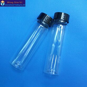 40ML1 0 Stks/partij Hoge Boor Silicium Fles Glazen Flesjes Glazen Sample Flessen Transparante Glazen Fles Met Cover