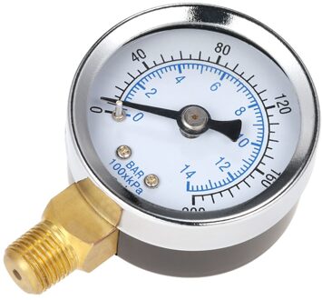 40Mm 0 ~ 200psi 0 ~ 14bar Zwembad Filter Water Druk Wijzerplaat Hydraulische Manometer Meter Manometer 1/8 "Npt