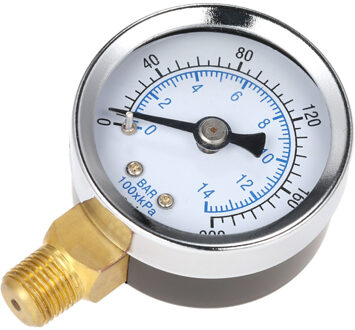 40Mm 0 ~ 200psi 0 ~ 14bar Zwembad Filter Water Druk Wijzerplaat Hydraulische Manometer Meter Manometer 1/8 "Npt