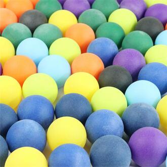40Mm 2.4G Entertainment Tafeltennis Ballen 100 Stks/pak Gekleurde Ping Pong Ballen Gemengde Kleuren Voor Game En Reclame