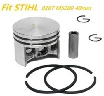 40Mm Zuigerpen Ring Borgring Kit Fit Voor Stihl MS200 MS200T 020 020T Kettingzaag Vervanging Onderdeel #1129 030 2002