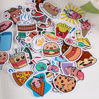 40pcs Creative kawaii Self-Made warming food sticker/ beautiful /decorative /DIY craft photo album