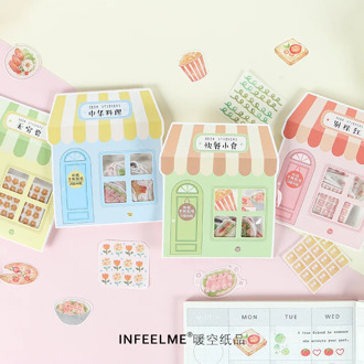 40pcs/pack Kawaii Stationery Sticker Set Yummy Restaurant Cute Sticker Label For Scrapbooking Album Decoration Art Diy Craft