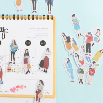 40pcs/pack Me and cat stickers Stickers Decorative Stationery Craft Stickers Scrapbooking DIY Stick Label