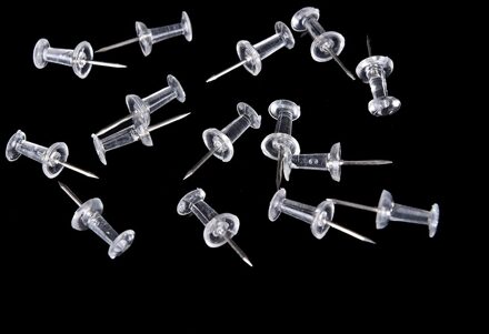 40Pcs Plastic Transparante Decoratieve Push Pins Punaises Stalen Punt Bulletin Board Kantoor School Briefpapier Leveringen