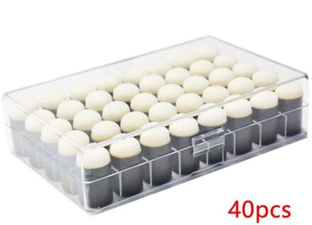 40Pcs Vinger Spons Daubers Schilderen Inkt Pad Stempelen Borstel Craft Case Art Tool