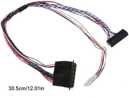 40Pin 6 Bit Lvds Kabel For7/8/10.1/11.6/12.5/13.3/14/15.6  "Lcd/Led Panel Display LX9B