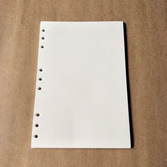 40Sheets/Pack A4/B5 Adapter Vulmiddel Papieren Losse Blad Notebook Core Wekelijkse Planner Leeg Notepad Innerlijke pagina School Kantoor Sup B5 9 Hole 40 sheets