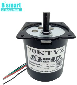 40W 2.5-110 Rpm Permanente Magneet Synchrone Motor 220V High Torque Motor 3.5-160Kg Omkeerbaar 50/60Hz Voor Automatisering Apparatuur 220V 10rpm
