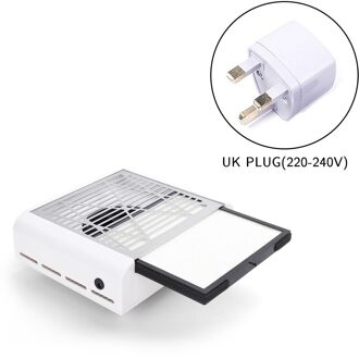 40W Sterke Power Nail Dust Collector Nail Fan Art Salon Zuig Dust Collector Machine Stofzuiger Fan UK plug