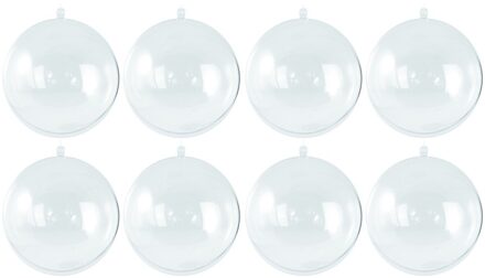 40x Kerstbal om te vullen 5 cm - Kerstbal Transparant