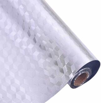40X200CM Keuken Olie-Proof Waterdicht Stickers Aluminiumfolie Fornuis Kast Zelfklevende Muur Sticker Diy Behang