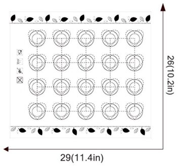 40x3 0Cm/29X26Cm Siliconen Bakken Mat Fondant Bakvormen Macaron Vel Deeg Roll Mat Pad Oven bakken Tools Voor Gebak Gebak Tool