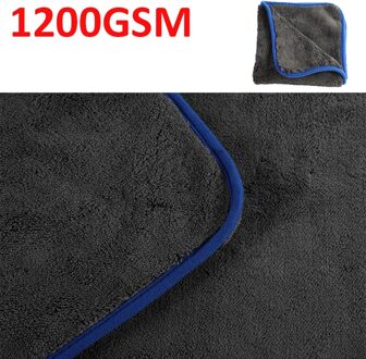 40X40cm 1200GSM Auto Detaillering Microfiber Handdoek Car Cleaning Drogen Doek Dikke Auto Wassen Rag Voor Auto Keuken Car Care Doek 40x40cm blauw 1200GSM