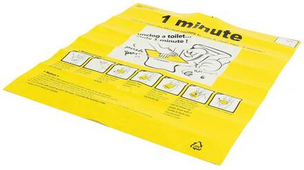 40X47 Cm Wc Wegwerp Sticker Plunger Baggeren Fix Verstopt Film Pr