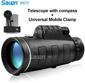 40x60 Monoculaire Telescoop, Hoge Aangedreven Hoge Optische Monoculaire met Dual Focus Zoom, draagbare Waterdichte Fogproof voor Reizen Blauw