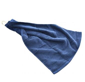 40x60cm Golf Handdoek Microfiber Licht Gewicht Sneldrogend Sport Handdoek Wateropname Tri-Fold Katoen handdoek met Clip Blauw