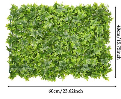 40X60Cm Kunstmatige Groene Achtergrond Muur Kunstmatige Hek Rotan Blad Decoratie Outdoor Tuin Decoratie Plastic