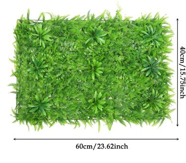40X60Cm Kunstmatige Groene Achtergrond Muur Kunstmatige Hek Rotan Blad Decoratie Outdoor Tuin Decoratie Plastic