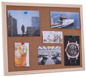 40x60cm Kurk Boord Tekentafel Grenen Frame White Boards Home Office Decoratieve GXMA 40cm