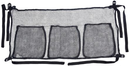 41.34 X18.89inch Multifunctionele Trampoline Opslag Netje Met 4 Bandjes Speelgoed Schoenen Organizer Black Heavy Duty Mesh Zakken