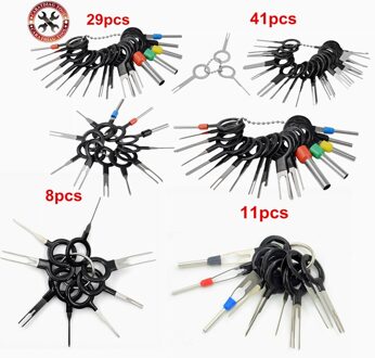41/38/29/8Pcs Auto Terminal Removal Tool Puller Auto Set Automobilist Kit Automotive Repair Tool stylus Wire Crimp Pin Extractor 41stk