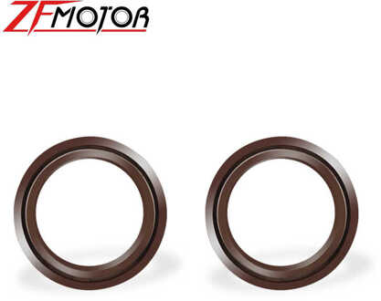 41 54 Motorfiets Onderdelen Voorvork Demper Olie Afdichting Voor Kawasaki ZZR400 Z1000 KDX125 ZR400 Voor Suzuki GSX750F GSXR750 GSX1100F bruin olie- zegel