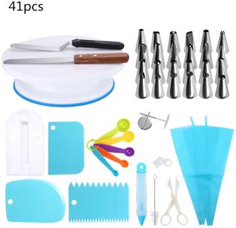 41 Stks/set Professionele Cake Decorating Draaitafel Gereedschap Set