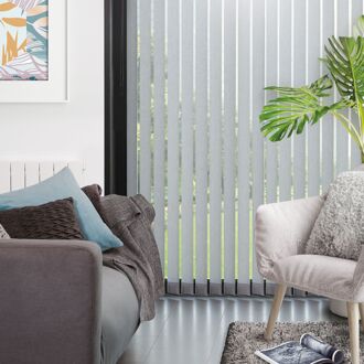 4125 Verticale Lamellen Compleet Lichtdoorlatend Grijs 12,7 X 260 Cm + Rail 200 Cm