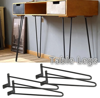 41cm 4pcs/kit Simplicity Black Table Legs Furniture Parts Furniture Legs Table Parts Table Foot Durable Table Accessories HWC