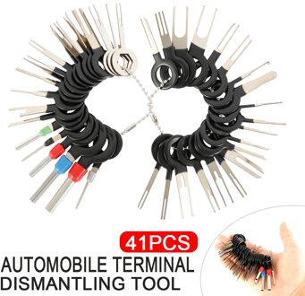 41Pcs Auto Terminal Removal Tool Automobilist Kit Automotive Plug Wire Crimp Connector Extractor Kit Puller Stylus Auto Reparatie Tool