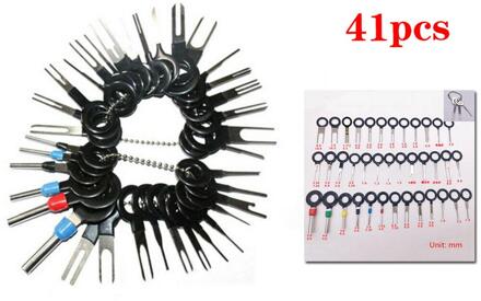 41Pcs Auto Terminal Verwijderen Kit Bedrading Crimp Connector Pin Extractor Puller Auto Elektrische Extractor Kit Snelle Levering