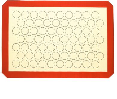 42*29.5 Cm Non-stick Macaron Siliconen Bakken Mat Non Stick Cirkel Bitterkoekje Pad Vel Keuken Rolling Deeg mat Liner Bakken Tool