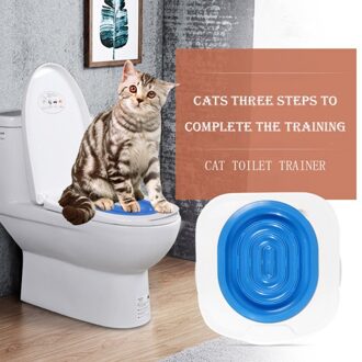 42*42*3.5Cm Cat Toilet Training Systeem Kitten Wc Trainer Pad Handige Verdwijnen Trainer Kattenbak Alternatief