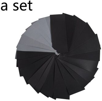 42 Sheets Black Waterproof Schuurpapier Siliconen Carbide Electro Gecoate Schurende Papier Nat & Droog Bruikbaar