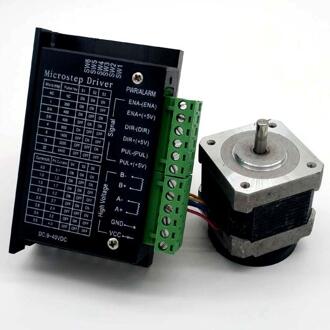 42 Stappenmotor + Driver 1.8 Graden/Graveermachine/12V-32V Stappenmotor/3D printer Motor
