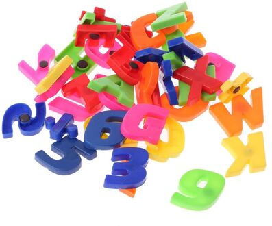42 Stks/set Magneten Onderwijs Alfabet Kleurrijke Magnetische Koelkast Letters & Numbers